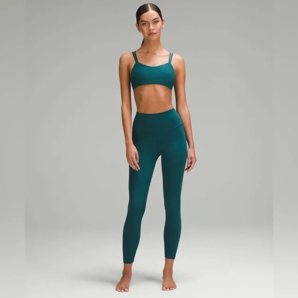 Lululemon Like a Cloud Ribbed Bra *Light Support, B/C Cup Storm Teal Size 6 - Picture 3 of 10